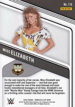 2023 Donruss Elite WWE #116 Miss Elizabeth Back