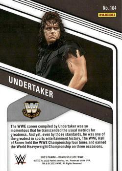 2023 Donruss Elite WWE - Purple #104 Undertaker Back