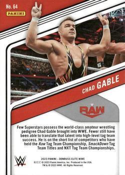 2023 Donruss Elite WWE - Orange #64 Chad Gable Back