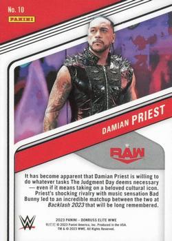 2023 Donruss Elite WWE - Razzle Dazzle #10 Damian Priest Back