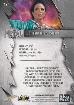 2022 SkyBox Metal Universe AEW - Blue Spectrum #12 Serena Deeb Back