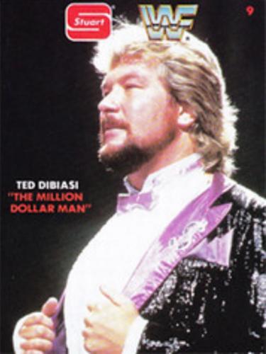 1987 Stuart Foods WWF #9 Ted DiBiase Front
