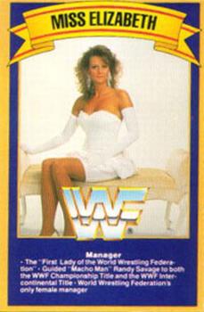 1989 Gold Bond Ice Cream WWF #NNO Miss Elizabeth Front