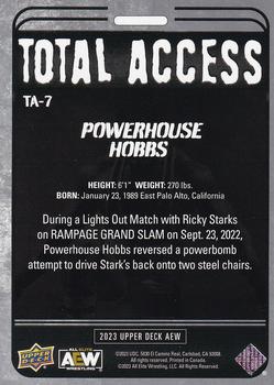 2023 Upper Deck AEW - Total Access Silver #TA-7 Powerhouse Hobbs Back