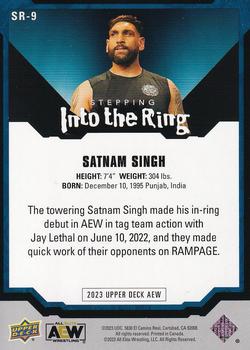 2023 Upper Deck AEW - Stepping Inside the Ring #SR-9 Satnam Singh Back