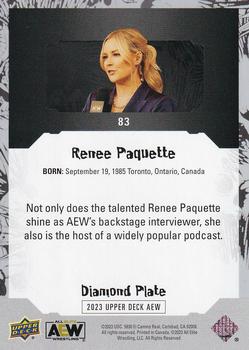 2023 Upper Deck AEW - Diamond Plate #83 Renee Paquette Back