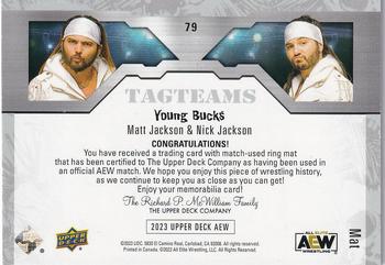 2023 Upper Deck AEW - Mat Relics #79 Matt Jackson / Nick Jackson Back
