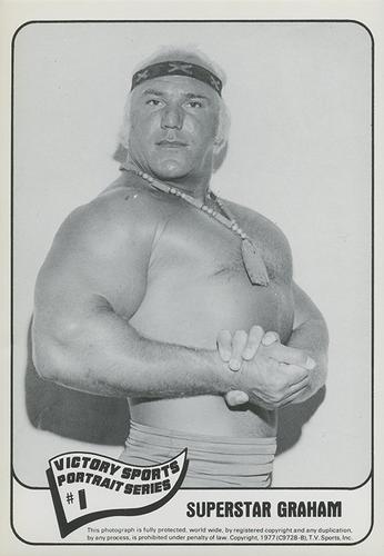 1977 Victory Sports Action/Portrait Series #NNO Superstar Graham Front