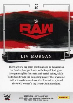 2023 Panini Impeccable WWE #10 Liv Morgan Back
