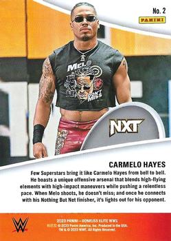 2023 Donruss Elite WWE - Full Throttle #2 Carmelo Hayes Back