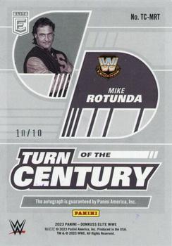 2023 Donruss Elite WWE - Turn of the Century Signatures Gold #TC-MRT Mike Rotunda Back