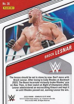 2023 Donruss Elite WWE - Red #36 Brock Lesnar Back