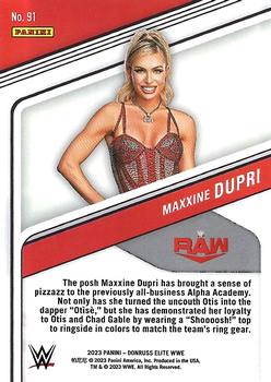 2023 Donruss Elite WWE - Green #91 Maxxine Dupri Back