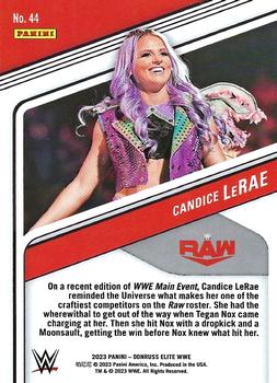2023 Donruss Elite WWE - Pink #44 Candice LeRae Back