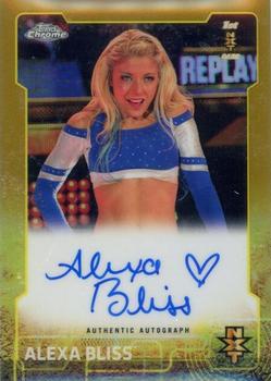 2015 Topps Chrome WWE - NXT Autographs Gold Refractor #NNO Alexa Bliss Front