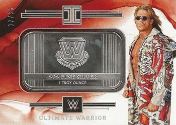 2023 Panini Impeccable WWE - WWE Legends Logo Silver #LGD-UWR Ultimate Warrior Front