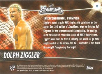 2011 Topps WWE Champions #18 Dolph Ziggler Back