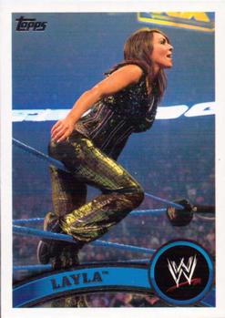 2011 Topps WWE #58 Layla Front
