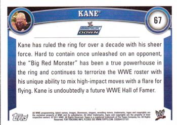 2011 Topps WWE #67 Kane Back