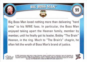 2011 Topps WWE #99 Big Boss Man Back