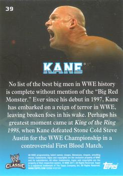 2011 Topps WWE Classic #39 Kane Back
