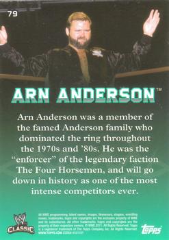 2011 Topps WWE Classic #79 Arn Anderson Back