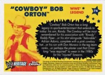 2006 Topps Heritage Chrome WWE #74 Cowboy Bob Orton Back