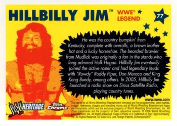 2006 Topps Heritage Chrome WWE #77 Hillbilly Jim Back