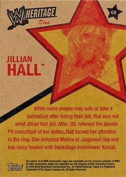2006 Topps Heritage II WWE #68 Jillian Hall  Back
