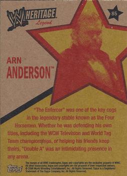 2006 Topps Heritage II WWE #85 Arn Anderson  Back