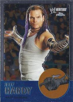 2007 Topps Chrome Heritage II WWE #9 Jeff Hardy Front