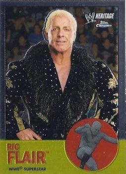2007 Topps Chrome Heritage II WWE #24 Ric Flair Front
