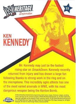 2007 Topps Chrome Heritage II WWE #33 Ken Kennedy Back