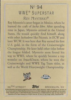 2007 Topps Chrome Heritage II WWE #94 Rey Mysterio Back