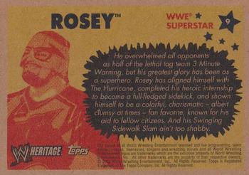 2005 Topps Heritage WWE #9 Rosey Back
