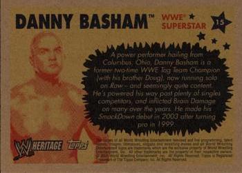 2005 Topps Heritage WWE #15 Danny Basham Back