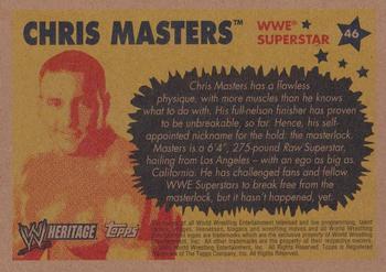 2005 Topps Heritage WWE #46 Chris Masters Back