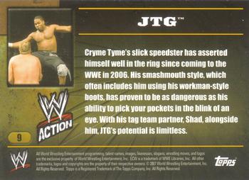 2007 Topps Action WWE #9 JTG Back