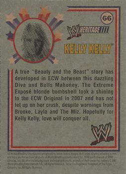 2007 Topps Heritage III WWE #66 Kelly Kelly  Back