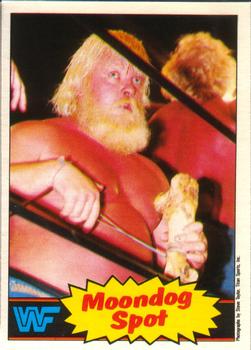 1985 O-Pee-Chee WWF Pro Wrestling Stars #19 Moondog Spot Front
