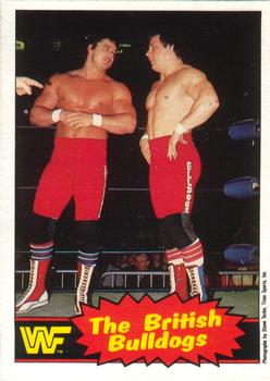 1985 O-Pee-Chee WWF Pro Wrestling Stars Series 2 #6 The British Bulldogs Front