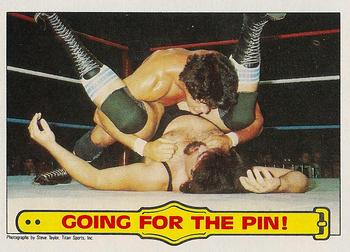 1985 Topps WWF Pro Wrestling Stars #52 Going For The Pin! Front