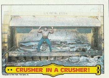 1985 Topps WWF Pro Wrestling Stars #54 Crusher In A Crusher! Front