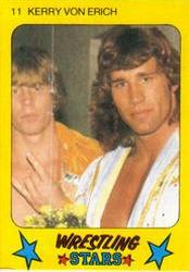 1986 Monty Gum Wrestling Stars #11 Kerry Von Erich Front