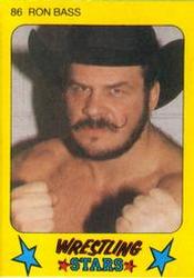 1986 Monty Gum Wrestling Stars #86 Ron Bass Front