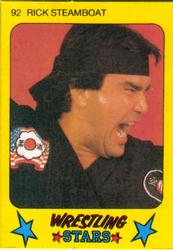 1986 Monty Gum Wrestling Stars #92 Rick Steamboat Front
