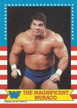 1987 Topps WWF #16 The Magnificant Muraco Front