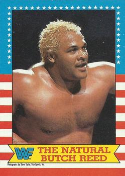 1987 Topps WWF #18 The Natural Butch Reed Front
