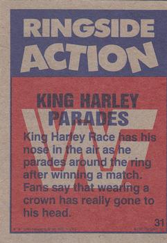 1987 Topps WWF #31 King Harley Parades Back