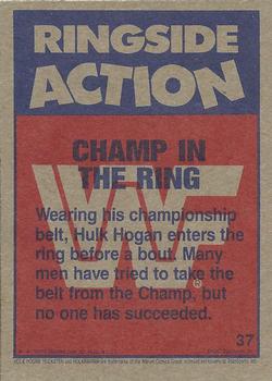 1987 Topps WWF #37 Champ in the Ring Back
